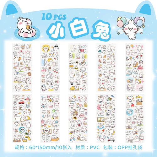 150PCS+ Card Kawaii Scrapbooking Bicycle Decals Gift Frog Students