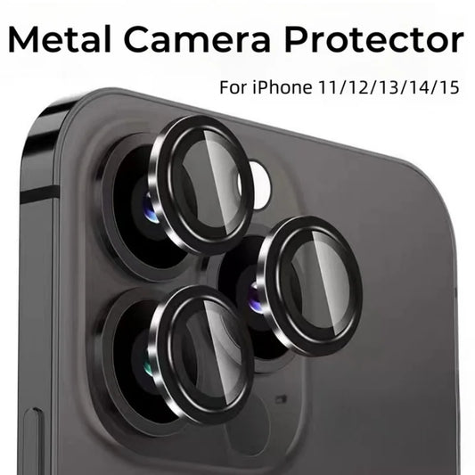 1 Set Metal Camera Protector for iPhone 15 16 Pro Max 14 Plus 13 Alloy
