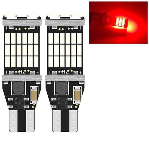 2pcs T15 Reverse Light W16W Led Super Bright 10W Canbus Backup Light