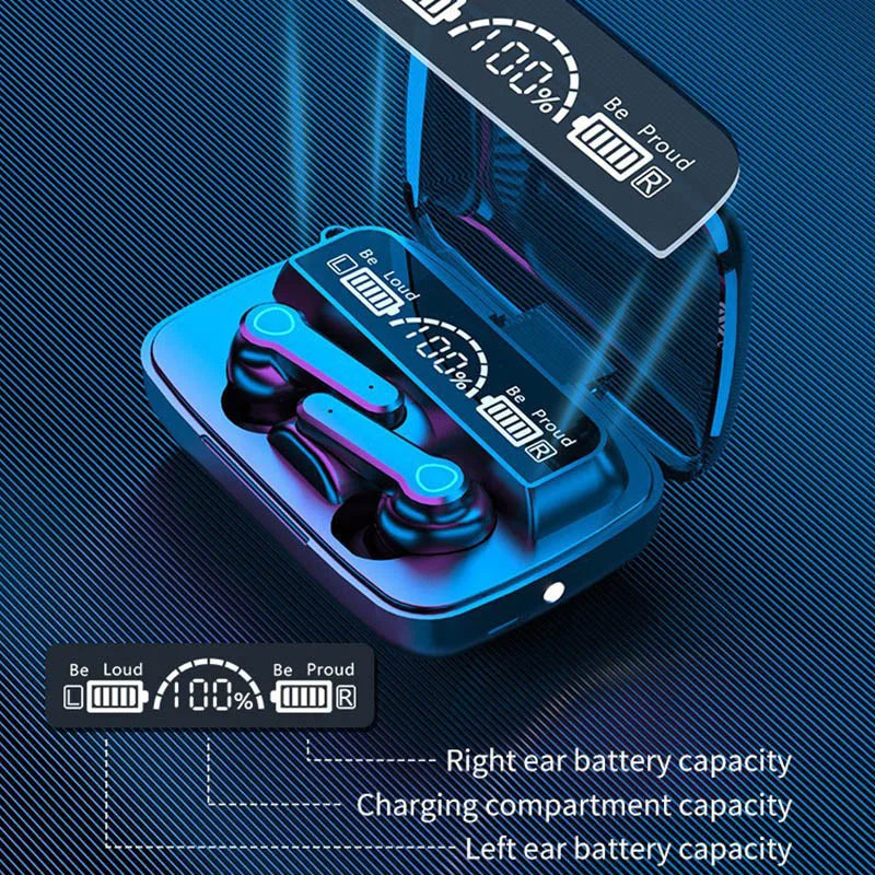 M19 Bluetooth Headset Wireless Tws Gaming Support Noise-cancelling