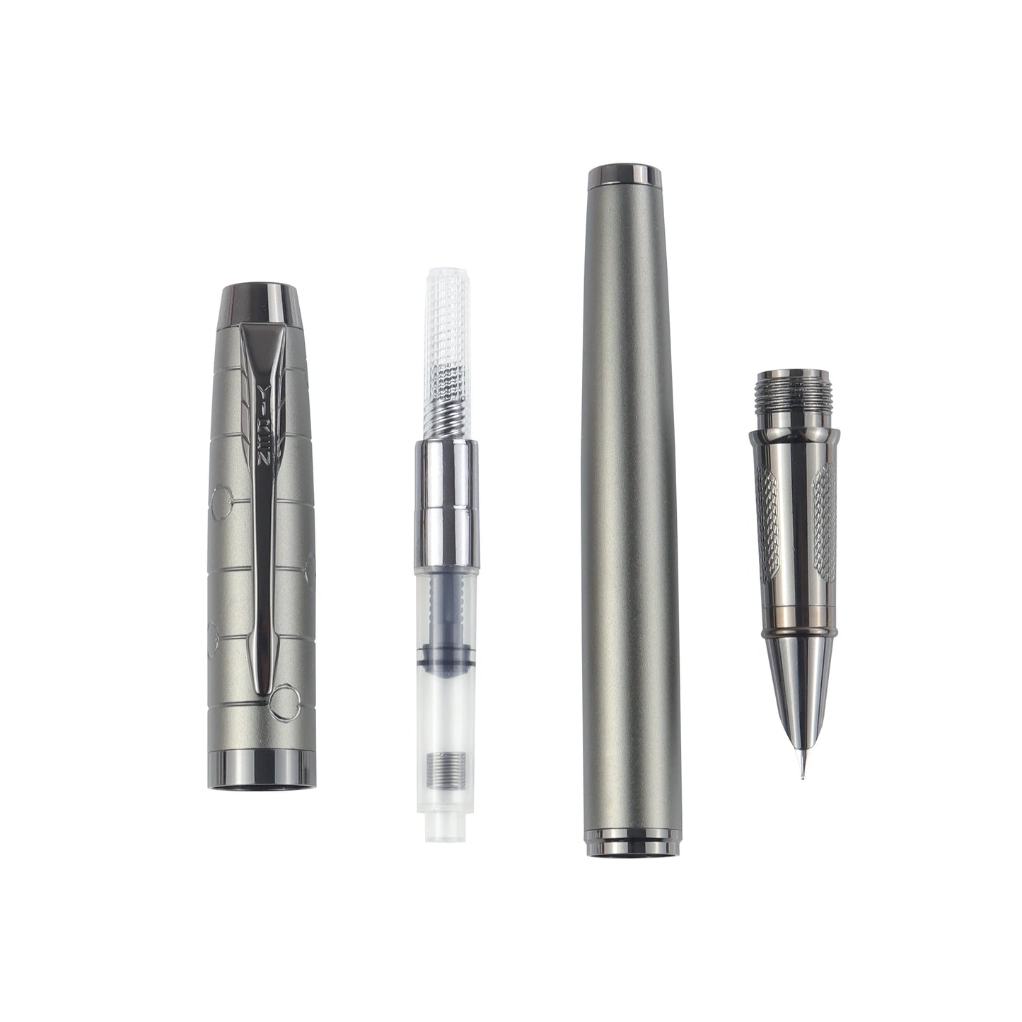 1 PC Fountain Pen, Professional Gunmetal Metal Pen, Stylish and