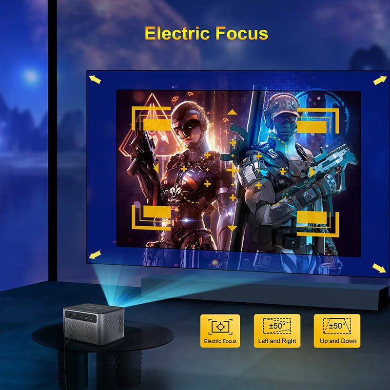 Xnano X3 Pro Mini Portable Projector 4k Video Decode Support Android