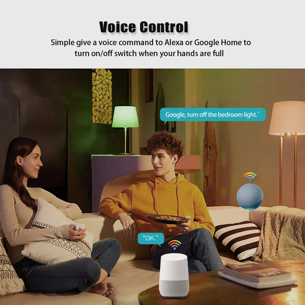 16A Tuya Wifi /Zigbee 3.0 Mini Smart DIY Switch 2 Way Control Smart