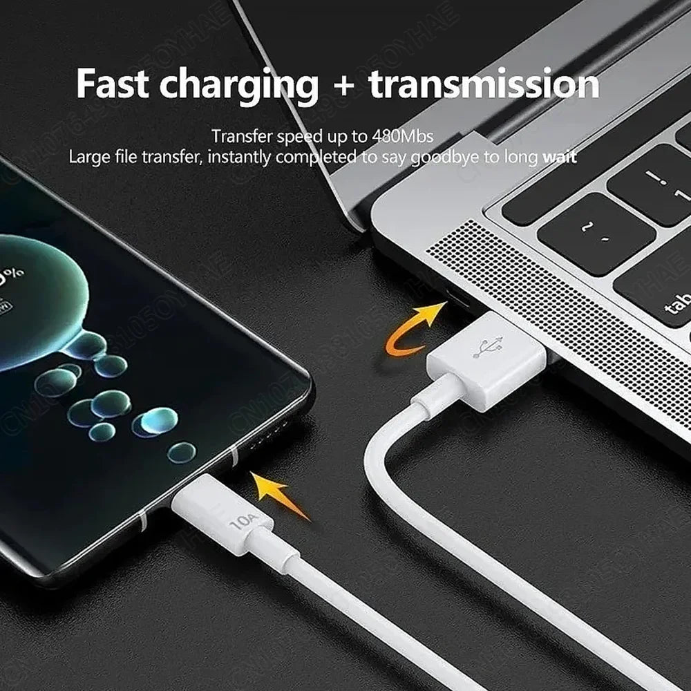 120W 10A USB Type C USB Cable Super Fast Charing Line for Xiaomi