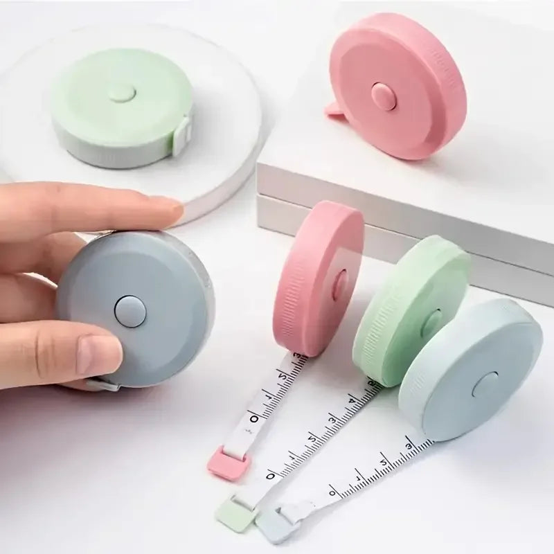 150 cm Cute Mini Soft Tape, Automatic Shrinking Tape Measure, Material