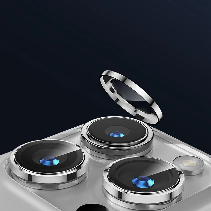 1 Set Metal Camera Protector for iPhone 15 16 Pro Max 14 Plus 13 Alloy