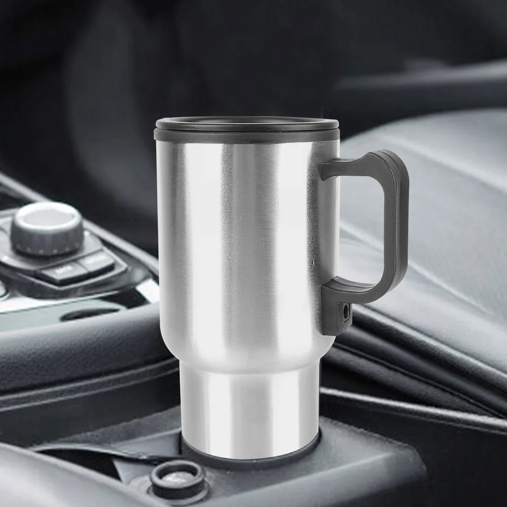12V 450ml Electric Heating Car Kettle Water Coffee Milk Thermal Mug