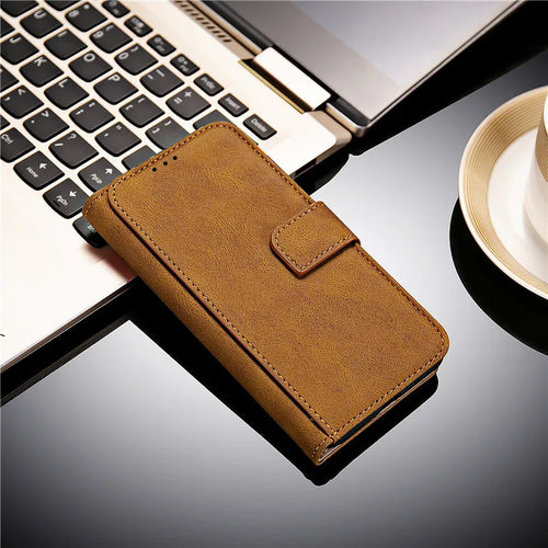 14C Leather Flip Case For Xiaomi Redmi 14C Phone Case Etui Redmi 14C