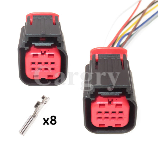 1 Set 8P 1411001-1 Automotive Air Flow Meter Wire Harness Plug AC