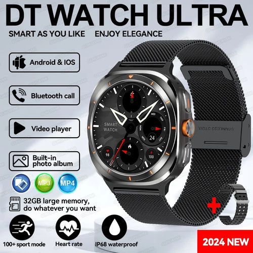 For Samsung Sapphire 32GB Smartwatch Waterproof Men Smart Watch