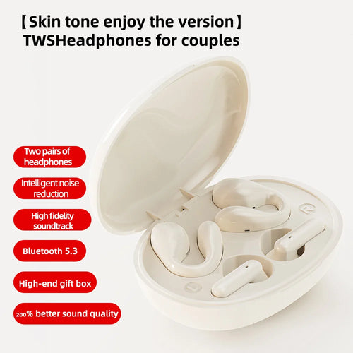 Wireless couple earphones one box two translation earphones study