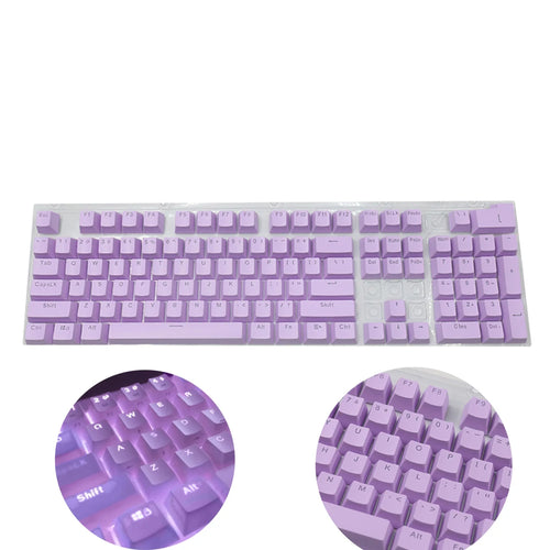 104pcs Universal Mechanical Keyboard Keycaps Ergonomic Blank Keycaps