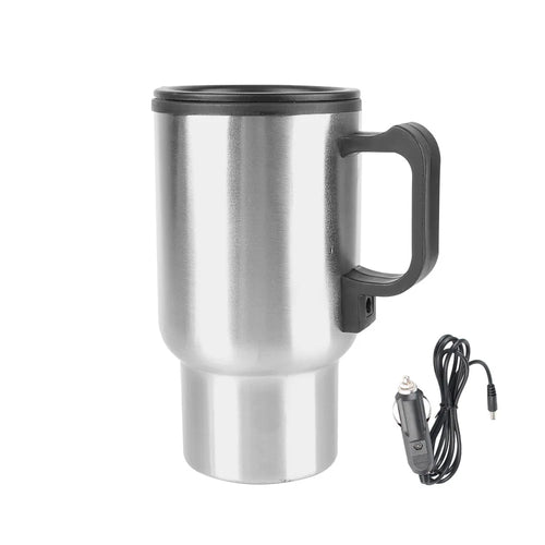 12V 450ml Electric Heating Car Kettle Water Coffee Milk Thermal Mug