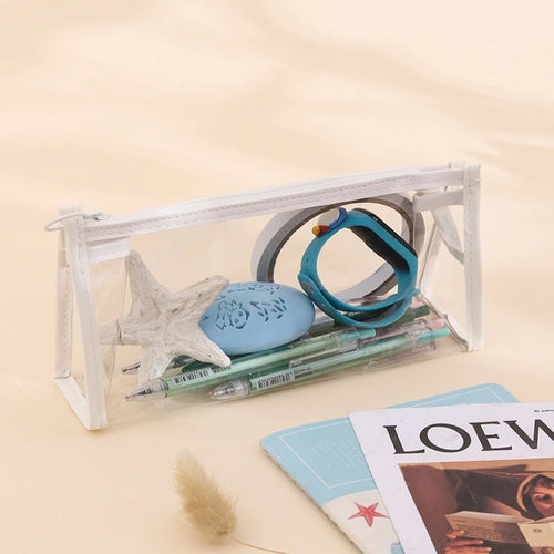 1PC Stationery Large Capacity Zipper Storage Bag for Elementary School