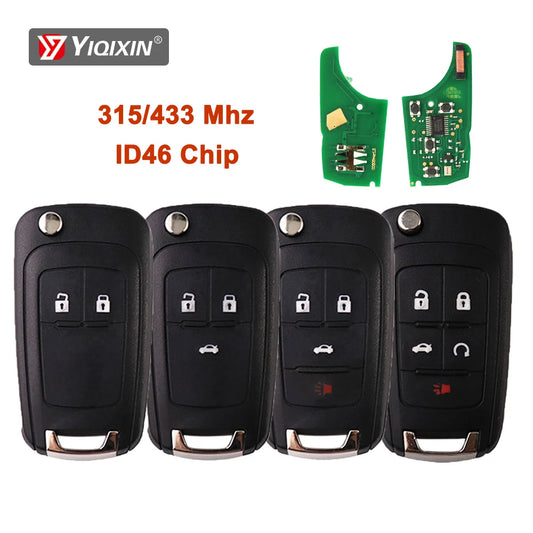 YIQIXIN 315/433MHz ID46 Chip Remote Car Key For Chevrolet Cruze Sonic