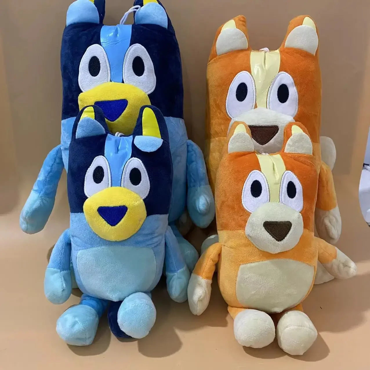 17/28cm Bluey & Bingo Family Plush Toys - Cartoon Dog Stuffed Animals,
