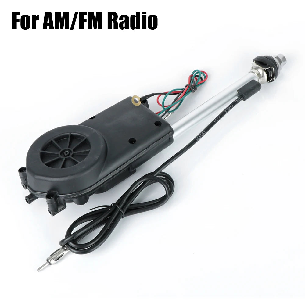 12V AM FM Transmitter Aerials Electric Antenna Automatic Telescopic
