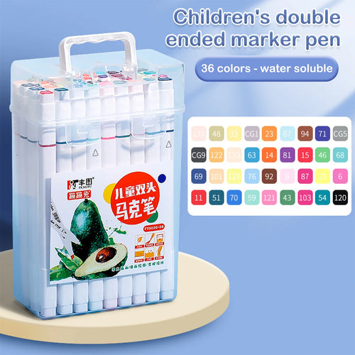 12-262 Colores Double Pen Tip Markers Brush Pens Set Painting