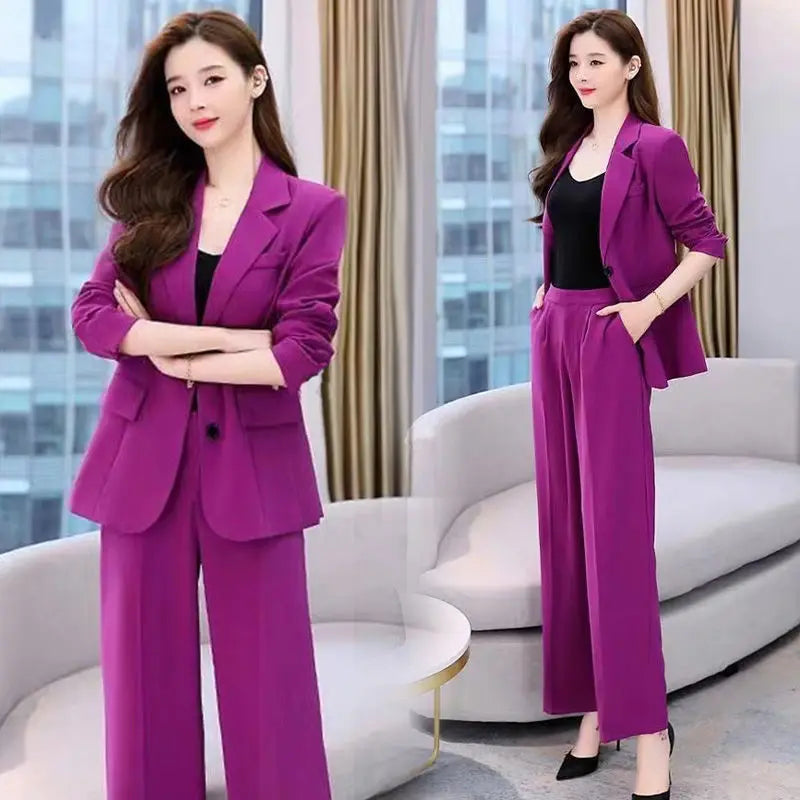 Women's Fashion Professional Suit Korean Elegant Spring Autumn New