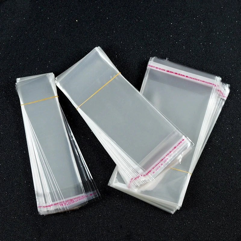 100Pcs Transparent Self-sealing Jewelry Accessories Candy OPP