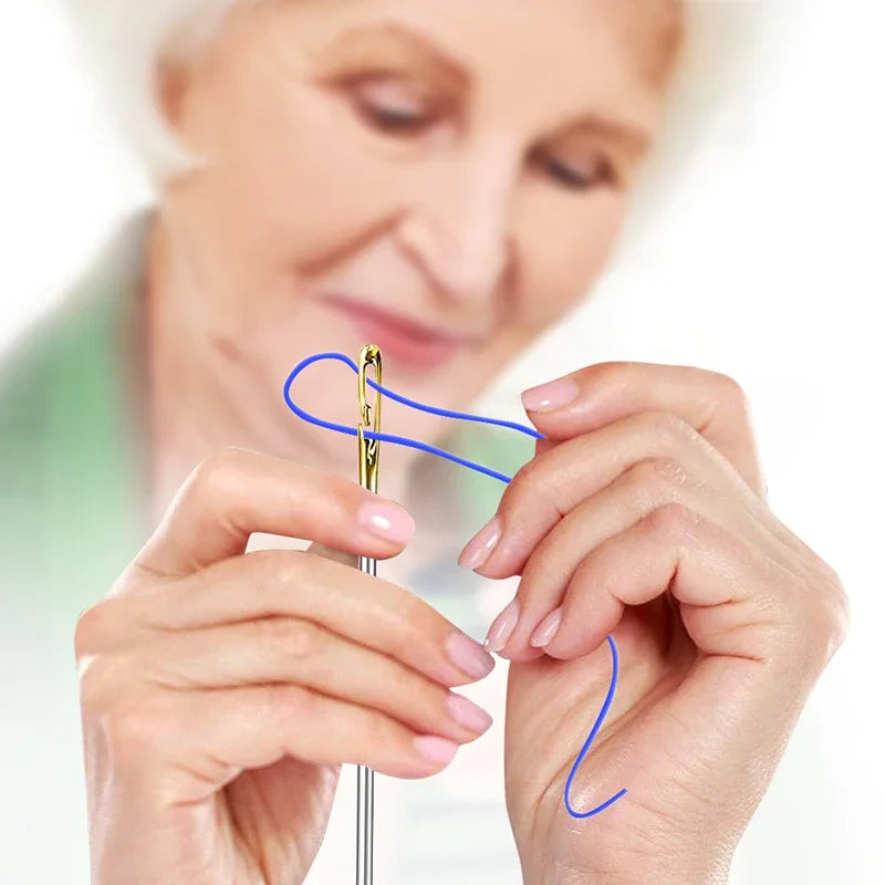 12pcs Blind Needle Elderly Needle-side Hole Hand Household Stainless