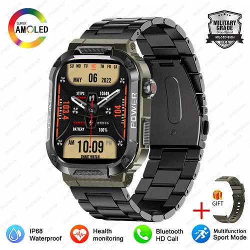 New Smart Watch Men Military Quality Outdoor Waterproof Anti Falling