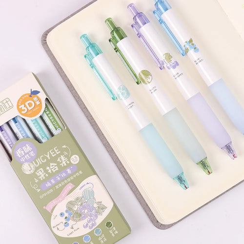 Creative 3D Fruit Scent Colored Gel Pens 0.5mm Smooth Writing School