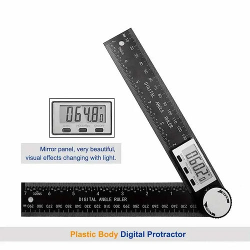 1 PC 2 in 1 Digital Angle Detector Scale Suitable for Woodworking