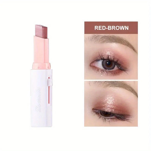Two Color Gradient Eye Shadow Stick Three Dimensional Natural Without