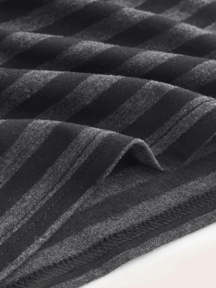 Goth Punk Striped Button Cami Top Women Summer Y2K Clothes Grunge High