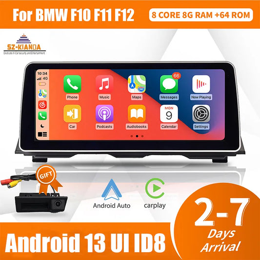 12.3" Wireless Carplay Auto Android 13 Car Multimedia Display Screen