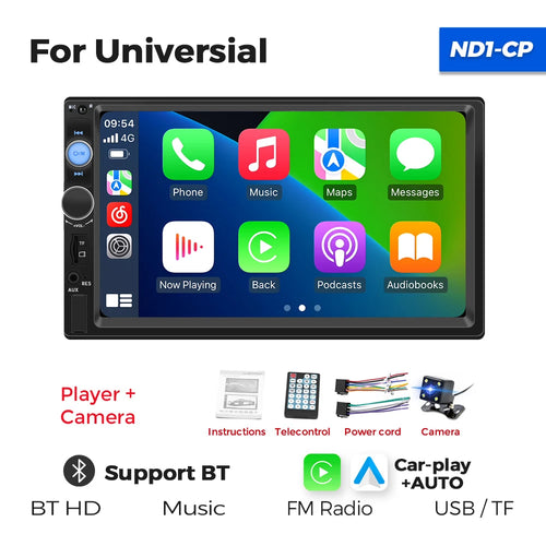 7 Inch HD Touch Screen Intelligent System Car Radio Multimedia Player
