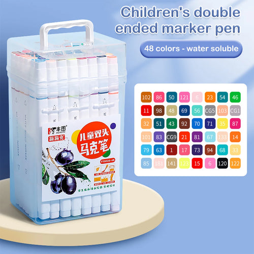 12-262 Colores Double Pen Tip Markers Brush Pens Set Painting