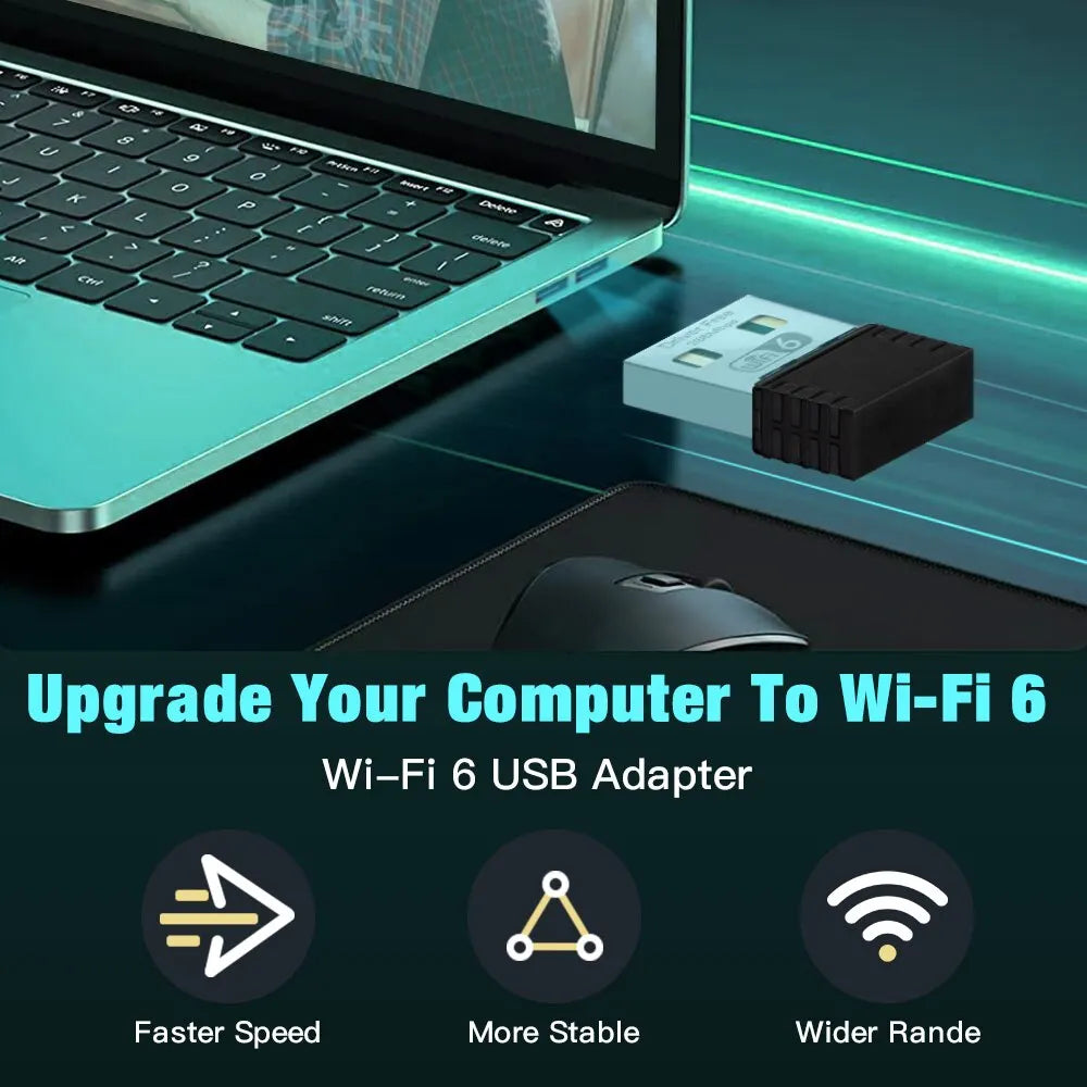 FENVI WIFI 6 Adapter AX286 Network Card Mini USB Dongle 2.4GHz