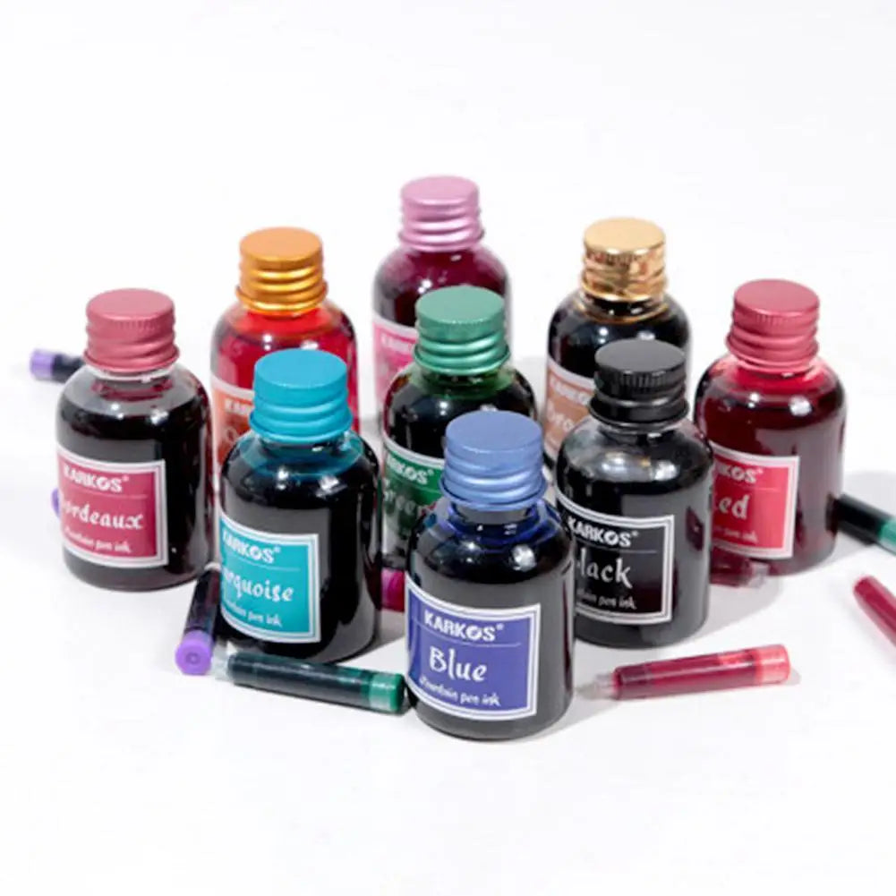 1 Bottle Pure Colorful 20/30ml Fountain Pen Ink Refilling Ink