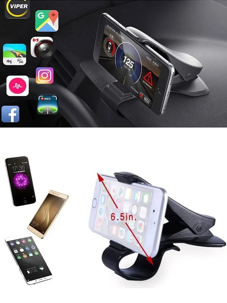Universal Car Mobile Phone Holder Easy Clip Mount Stand Panel