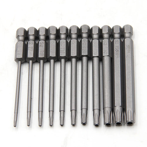 50-75-100mm Hollow Plum Blossom Extended S2 Screwdriver Set with