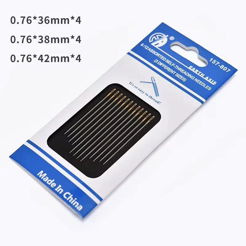 12pcs Blind Needle Elderly Needle-side Hole Hand Household Stainless