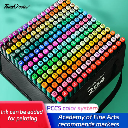12-262 Colores Double Pen Tip Markers Brush Pens Set Painting