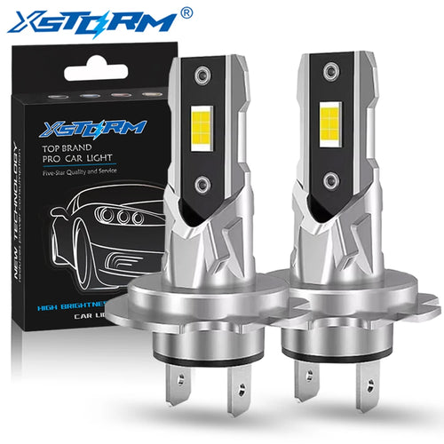 H1 H3 H7 LED Headlight Bulb Mini 60W 20000LM CSP for Car Headlamp Fan