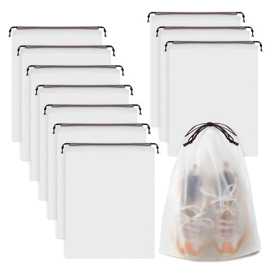 10PCS Portable Shoe Storage Drawstring Eco Storage Bag for Sundries