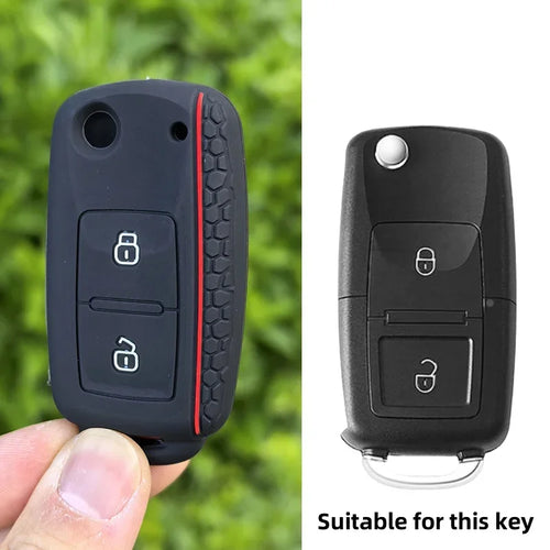 Silicone Car Key Case Key Cover For VW T5 Polo Passat Volkswagen Golf