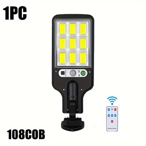 108COB Sensor Street Lamp 3 Light Modes Outdoor Waterproof Security