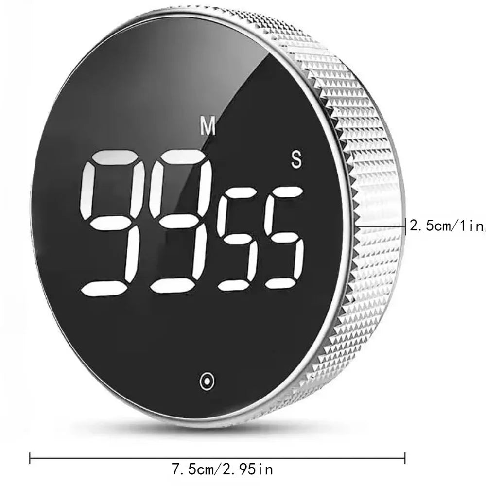 1/2pcs Digital Kitchen Timers Visual timers Large LED Display Magnetic
