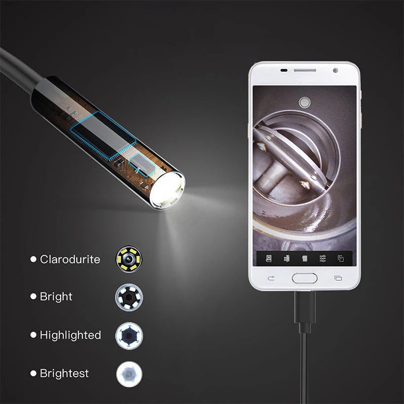 1m 2m 1.5m Wire Mini Endoscope Camera 5.5mm Lens for Android