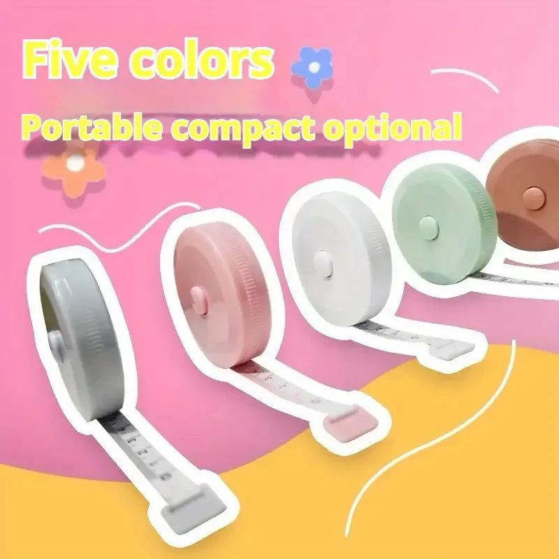 150 cm Cute Mini Soft Tape, Automatic Shrinking Tape Measure, Material