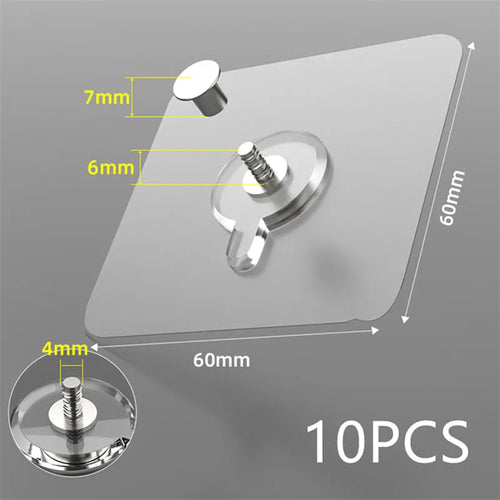 10PCS Photo Frame Hooks Storage Rack Screw Holders Door Hanger