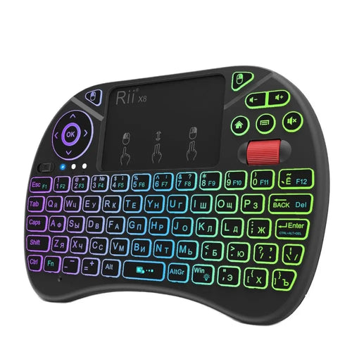 Mini keyboard Rii X8 2.4GHz Wireless keyboard with Touchpad Backlit