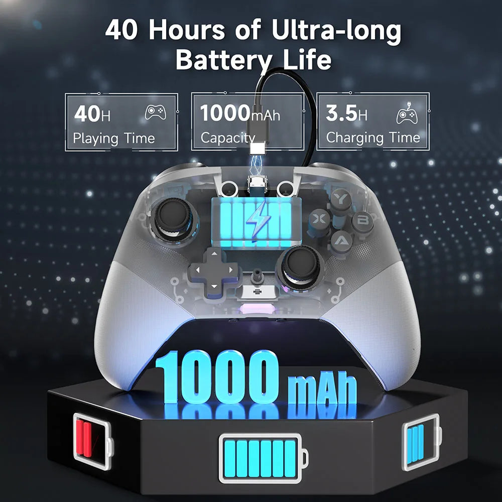 Gamepad Wireless Gaming Controller EasySMX X10 Hall Trigger Joystick