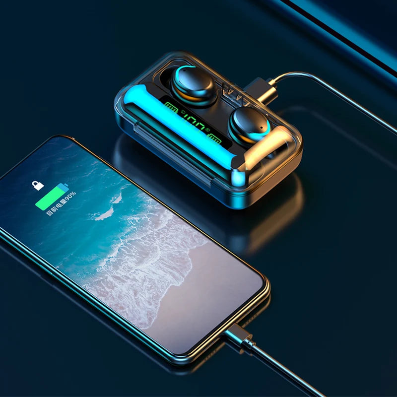 2023 F9 upgrade TWS Bluetooth Earphones Wireless Headphone 9D Stereo